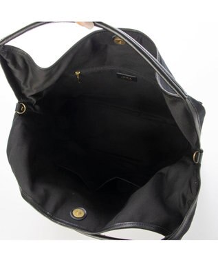 UNBILLION ペルケ perche / 姫路レザー×パラフィンキャンバス2wayトートL ブラック
