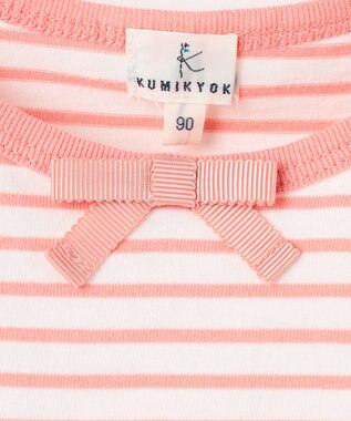 組曲 KIDS 【80-100㎝】マリンボーダー チュニック コーラル