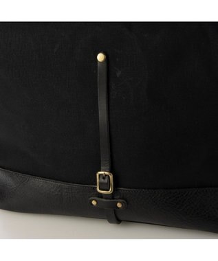 UNBILLION ペルケ perche / 姫路レザー×パラフィンキャンバス2wayトートL ブラック