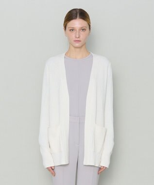 JOSEPH 【洗える】シルクコットン　カーディガン Oyster white