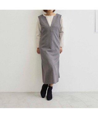 Riz raffinee <Riz raffinee>スタッズ付インヒールブーツ ブラックスエード