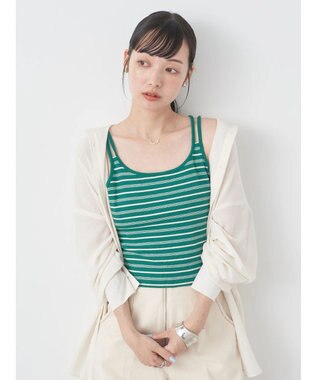 earth music&ecology クロップドキャミソール Off White