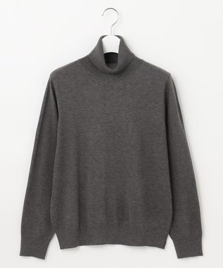 J.PRESS LADIES L 【洗える】PRINCE タートルネック ニット グレー系