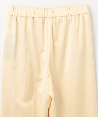 NAVE 【ReNAVE 洗える】グロスサテン パンツ ライトイエロー系