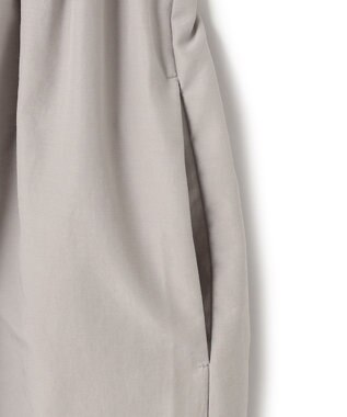 23区 L 【洗える】ギャザーコンビ ニットワンピース ベージュ系