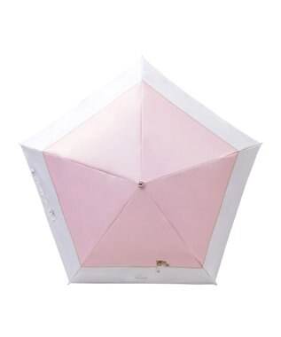MOONBAT 【一級遮光/軽量】PAUL & JOE 晴雨兼用 折りたたみ日傘 スウィンギングヌネット ペールピンク
