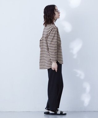 J.PRESS YORK STREET 【WOMEN】バスクTシャツ ブラウン系1