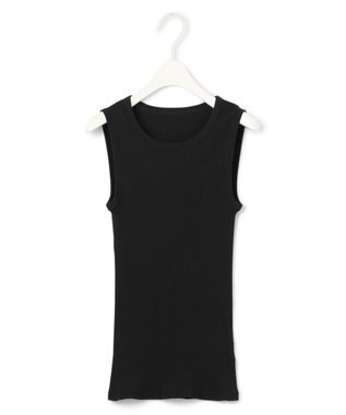ICB 【洗える】オーガニックリブタンク ブラック系