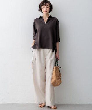 23区 S 【Oggi5月号掲載】ミスティサテン タンクトップ ベージュ系