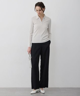 ICB L 【先行予約】 ハイツイストドライメッシュ ワイドストレートパンツ ブラック