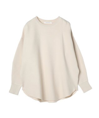 AMERICAN HOLIC ラウンドスウェットライクニットプルオーバー Ivory