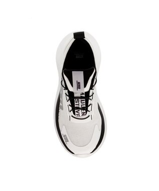 STEVE MADDEN ELEVATE 2 厚底ランニングスニーカー ホワイトブラック