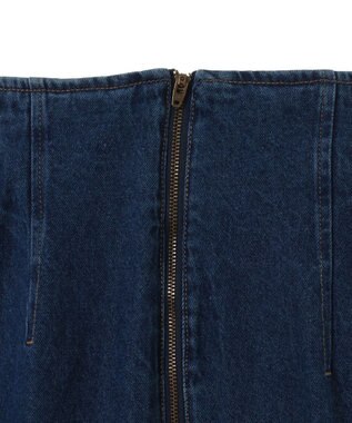 earth music&ecology フロントジップデニムパンツ Medium Indigo