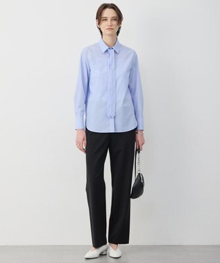 ICB 【先行予約・2WAY】 クリーンブロード タイ付きシャツ ブルーストライプ