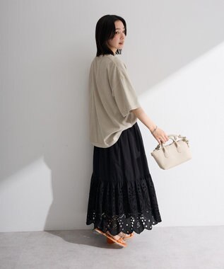 Green Parks ピグメントロゴＴシャツ Beige