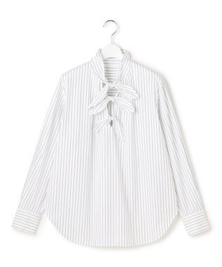  【GOLD LABEL】コットンニドム リボンデザイン ブラウス