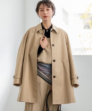 23区 【先行予約】エアータンブラー TCギャバジン ステンカラー コート