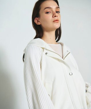 GRACE CONTINENTAL ニットコンビパーカー