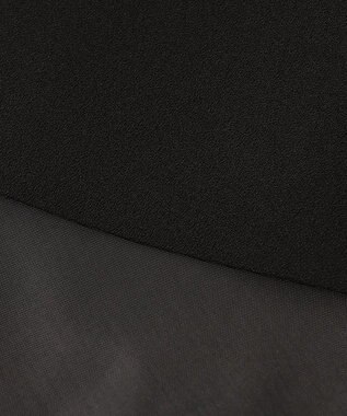 組曲 NOIR 【洗える】ウォッシャブルストレッチバックサテン ジャケット＋ワンピース ブラック系