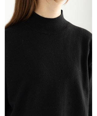 Te chichi バックスリットスタンドネックプルオーバー ブラック