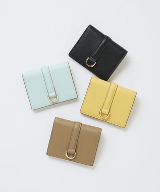 TOPKAPI 【TREASURE TOPKAPI】ソフトレザー ベルトデザイン 二つ折り財布 ブラック