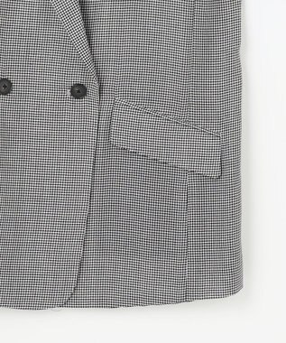 自由区 L 【洗える】ビエラチェックテーラード ジャケット ハウンドトゥース