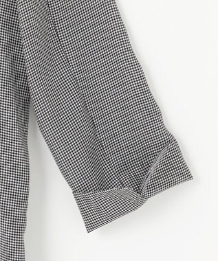 自由区 L 【洗える】ビエラチェックテーラード ジャケット ハウンドトゥース