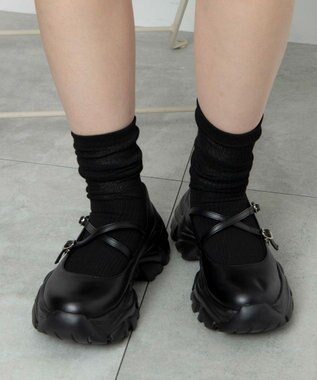 WEGO ゆるリブクシュクシュソックス