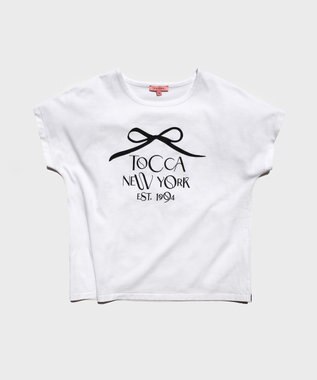 TOCCA 【接触冷感・UV90%以上カット・洗える】DANCING RIBBON Tシャツ ホワイト系
