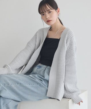 earth music&ecology マットモールカーディガン