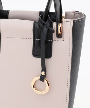 組曲 2WAYハンドルスクエアショルダー バッグ Mini アイスグレー系1