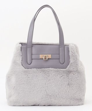 ANY SIS 【2WAY】ベルトメタルファートート バッグ ライトグレー