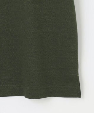 JOSEPH ABBOUD 【リネン素材/清涼感/吸水速乾】リネンハニカム 半袖 ポロシャツ ダークグリーン系