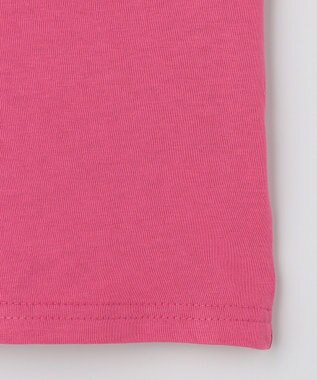 ANY KIDS 【綿100%】ひんやり フリル袖 もしゃもしゃTシャツ ピンク×ネコ