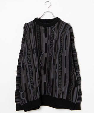 WEGO 3Dニットプルオーバー ブラック