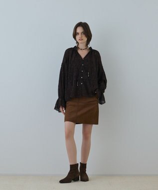 GRACE CONTINENTAL パッチワークミニスカート