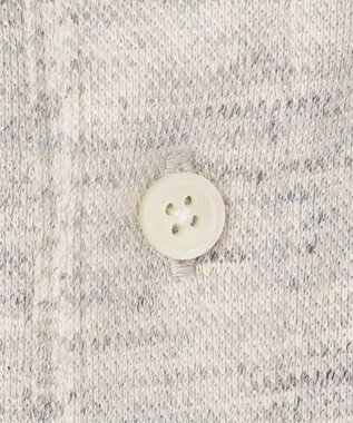 JOSEPH ABBOUD MOUNTAIN 【SPACE／UNISEX】リネンハニカム ポロシャツ ライトグレー系