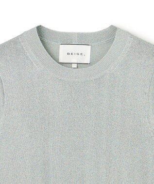 BEIGE， SMITHONITE / リュクスグリッター コクーンプルオーバー Sax