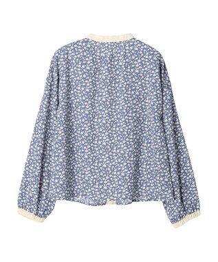 Green Parks ・ＥＬＥＮＣＡＲＥ　ＤＵＥコバナパイピングブラウス Blue