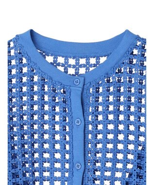 Green Parks ・ＳＵＧＡＲ　ＳＰＯＯＮ　ハナレースカーディガン Blue