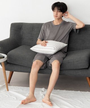 WEGO 【ユニセックス着用ITEM/MLサイズ展開】接触冷感セットアップウェア ダークグレー