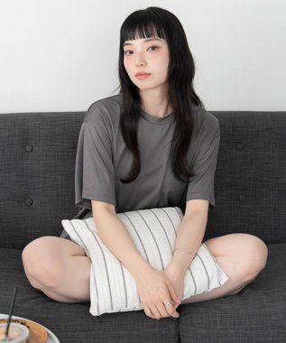 WEGO 【ユニセックス着用ITEM/MLサイズ展開】接触冷感セットアップウェア ダークグレー