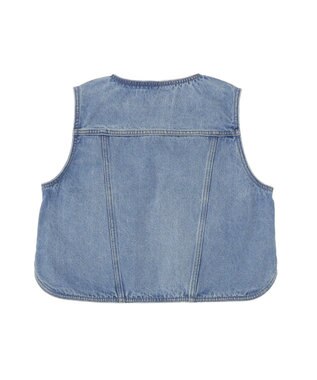 AMERICAN HOLIC ショート丈デニムベスト Light Indigo