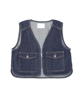 AMERICAN HOLIC ショート丈デニムベスト One Wash