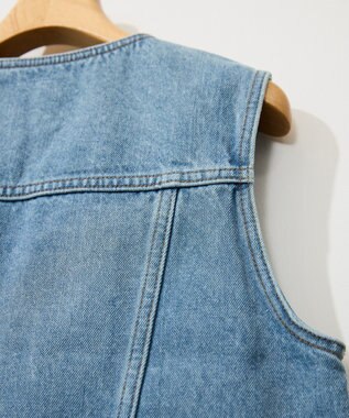 AMERICAN HOLIC ショート丈デニムベスト Light Indigo