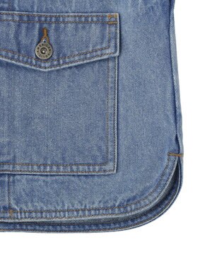 AMERICAN HOLIC ショート丈デニムベスト Light Indigo
