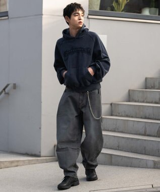 WEGO チェーン付きバルーンパンツ スミクロ