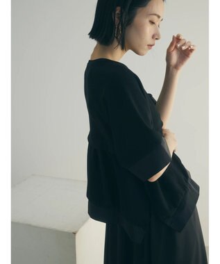 Green Parks armonia．カットレイヤードワンピース Black