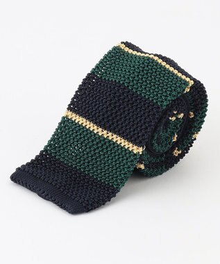 J.PRESS MEN レジメンタルニットタイ ダークグリーン系2
