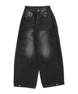WEGO ブラストワイドデニム ブラック